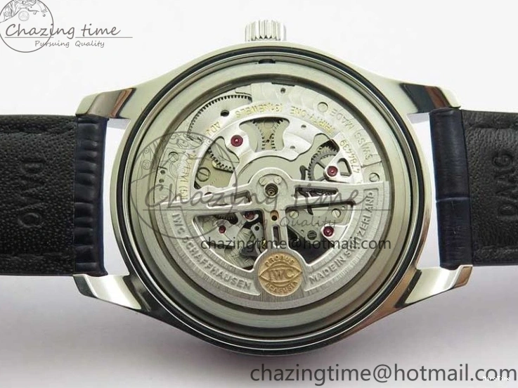 MIROTIME 0411 Packable Portuguese IW358304 ZF 1:1 Best Edition SS White Dial Blue Markers on Leather Strap A 7079